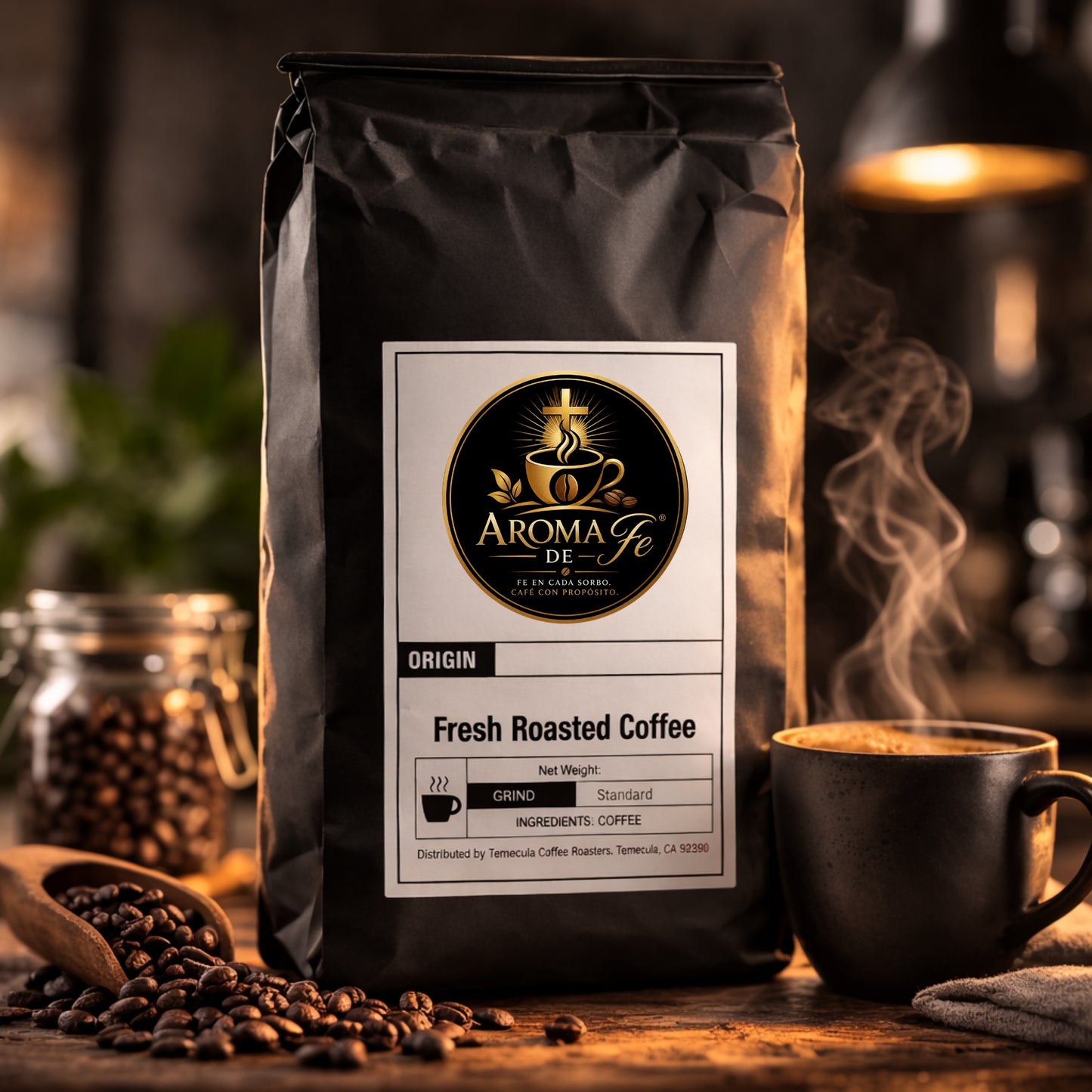 Aroma de Fé™ Premium Coffee – Medium Roast – 12 oz